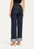 Genevieve Cuffed Jean in Tigris Wash