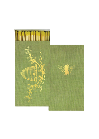 Gold Bee Crest Box of Matches