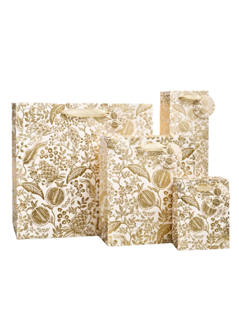 Golden Pomegranate Large Illustrated Holiday Gift Bag