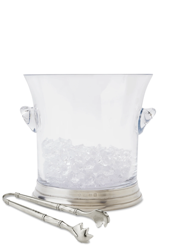 Handled Crystal Ice Bucket