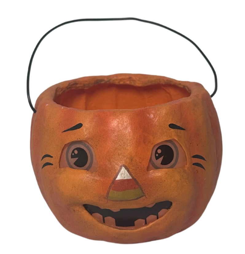 Happy Candy Corn Pumpkin Bucket
