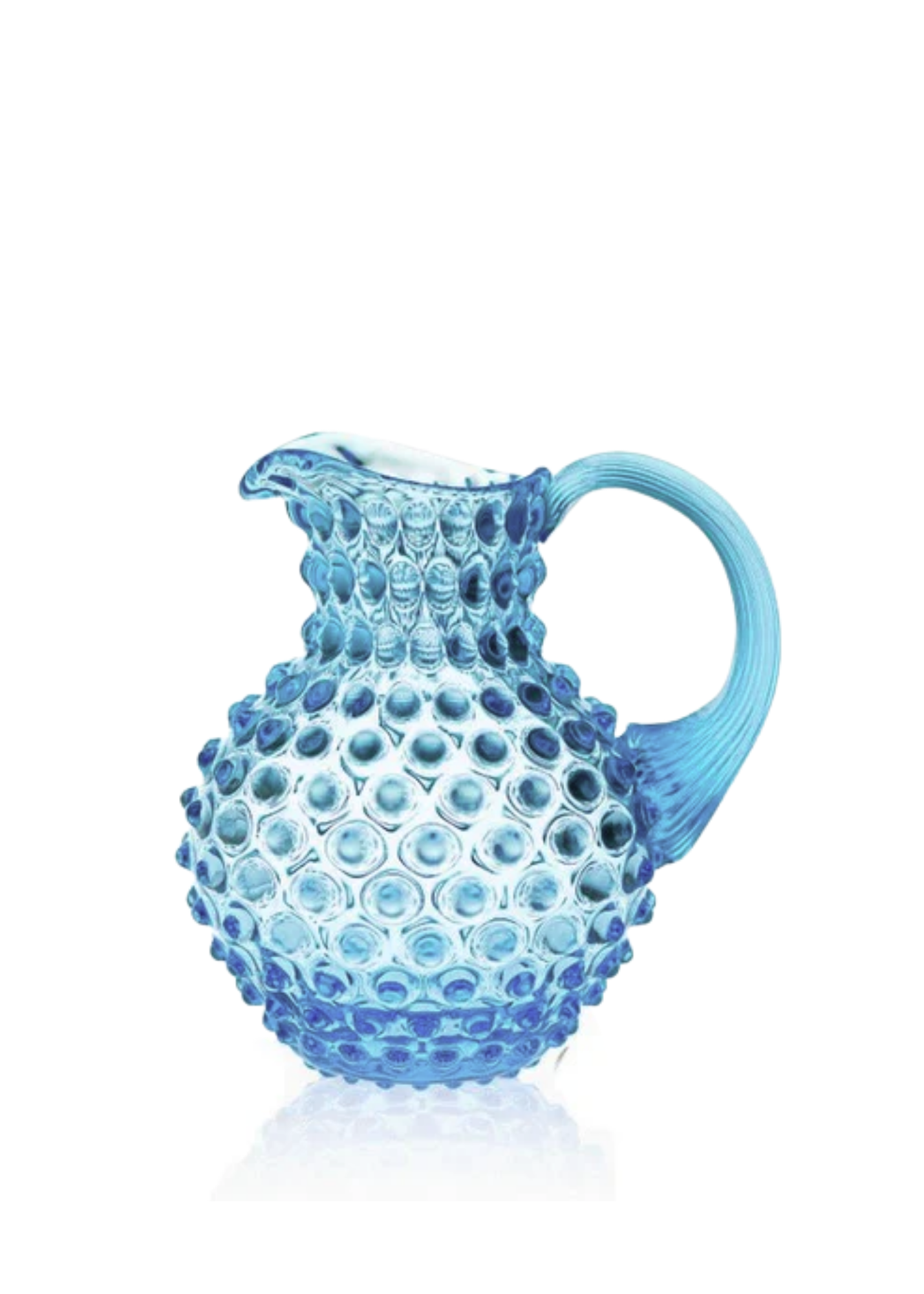 Azure Round Hobnail Pitcher