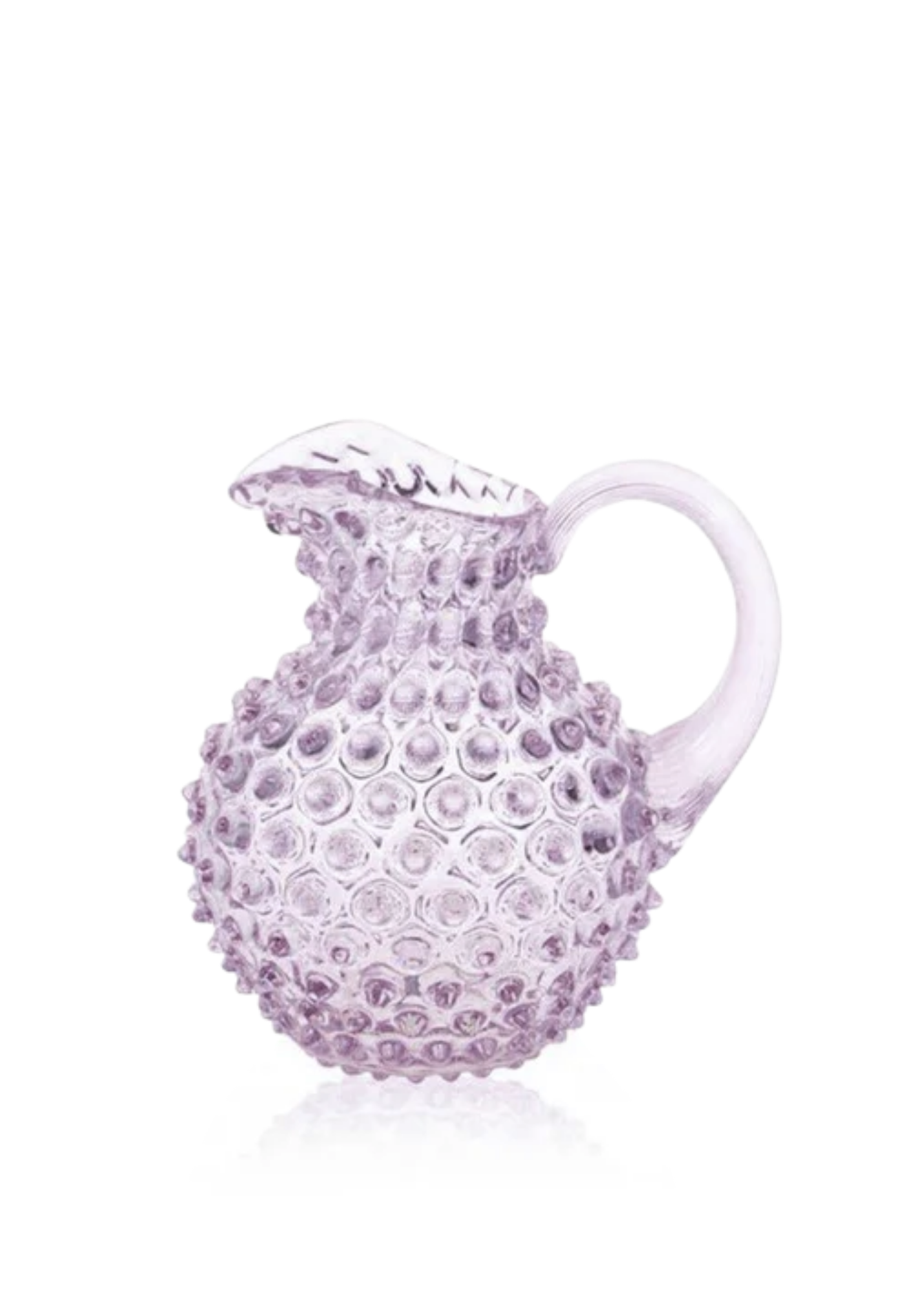 Lilac Round Hobnail Pitcher