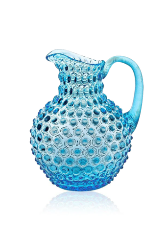 Azure Round Hobnail Pitcher
