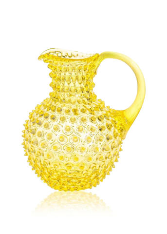 Citrine Round Hobnail Pitcher