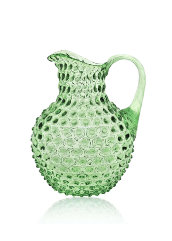Light Green Round Hobnail Pitcher
