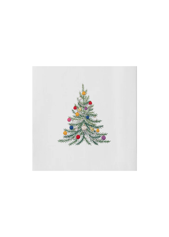 Holiday Tree Embroidered Everyday Towel