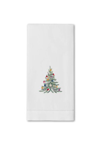 Holiday Tree Embroidered Everyday Towel