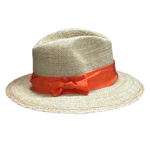 Rise n' Shine Straw Hat in Oat + Orange