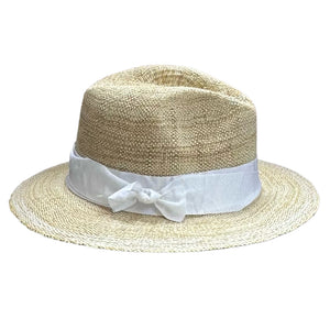 Rise n' Shine Straw Hat in Oat + White
