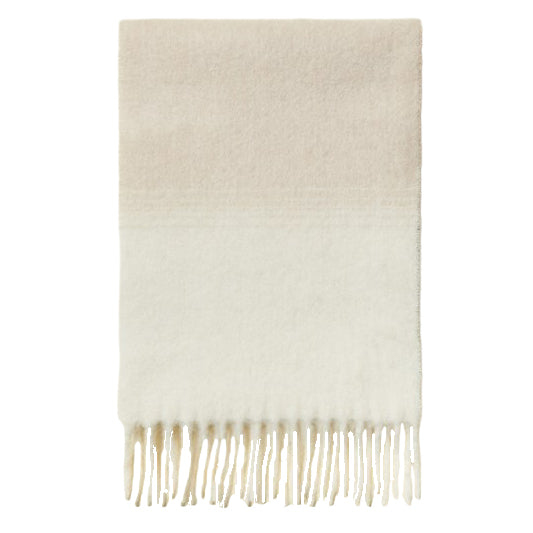 Ombre Boucle Scarf with Fringe in Bronze