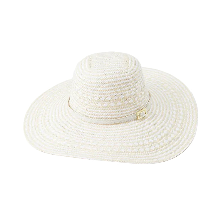 Jemima Hat in White Weave