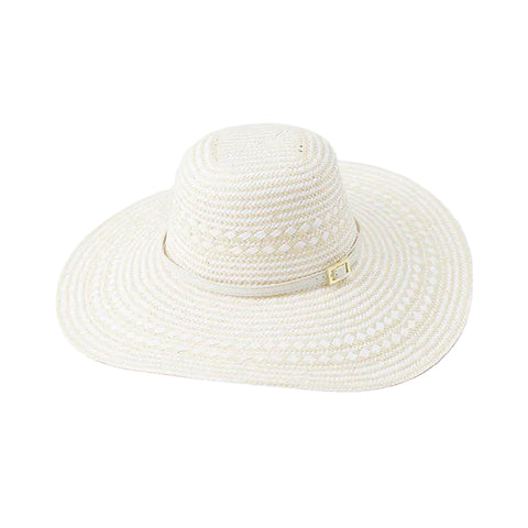Jemima Hat in White Weave