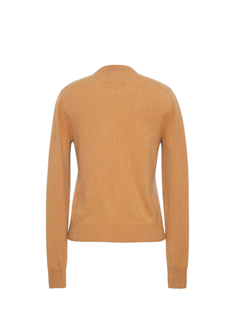 Joy Is An Act Of Resistance Crewneck Sweater in Camel