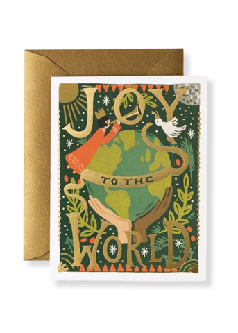 Joy To The World Illustrated Greeting Card