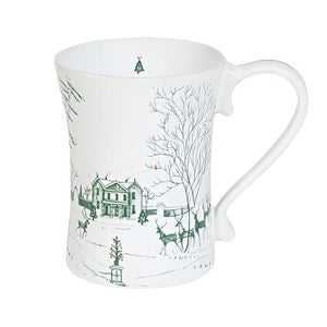 Country Estate Winter Frolic Coffee Mug in Evergreen