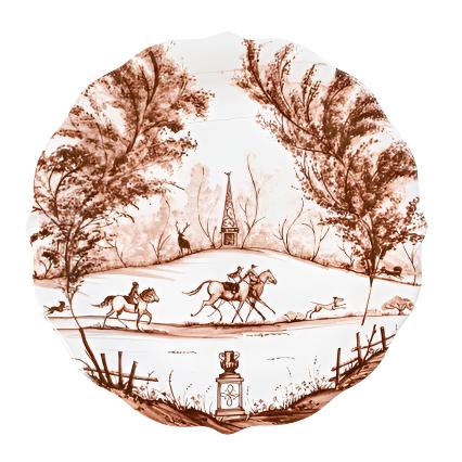 Country Estate Harvest Party Plate Box Set of 4 in Sepia