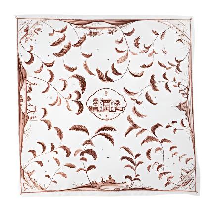 Country Estate Harvest Cotton Napkin in Sepia