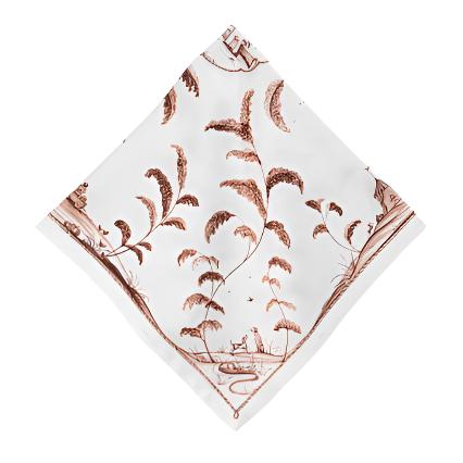 Country Estate Harvest Cotton Napkin in Sepia