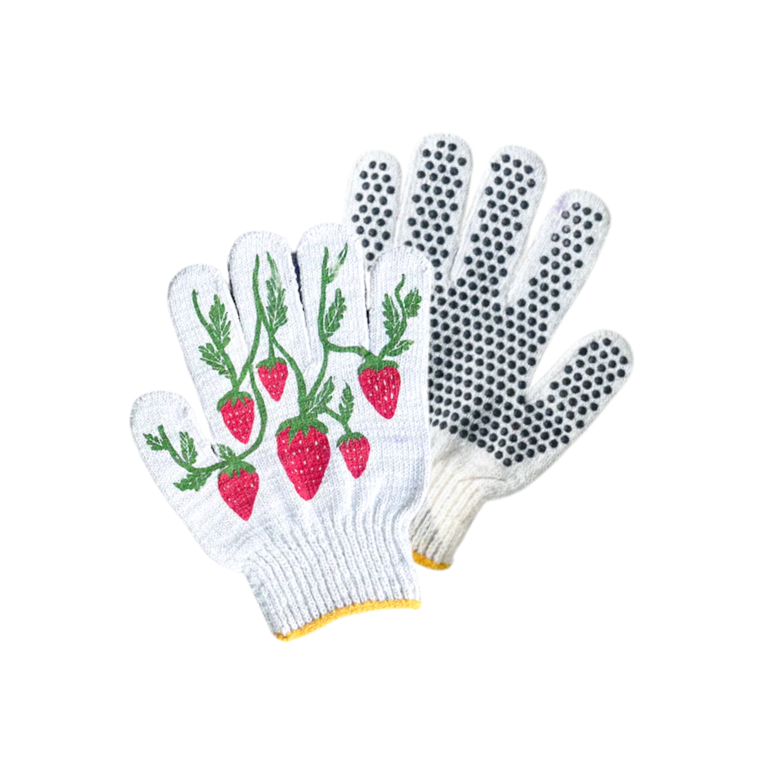 Screen-Printed Kids Strawberry Gardening Gloves