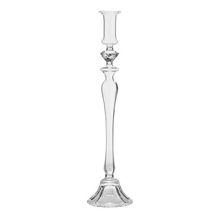 Large Decorative Glass Candlestick Holder