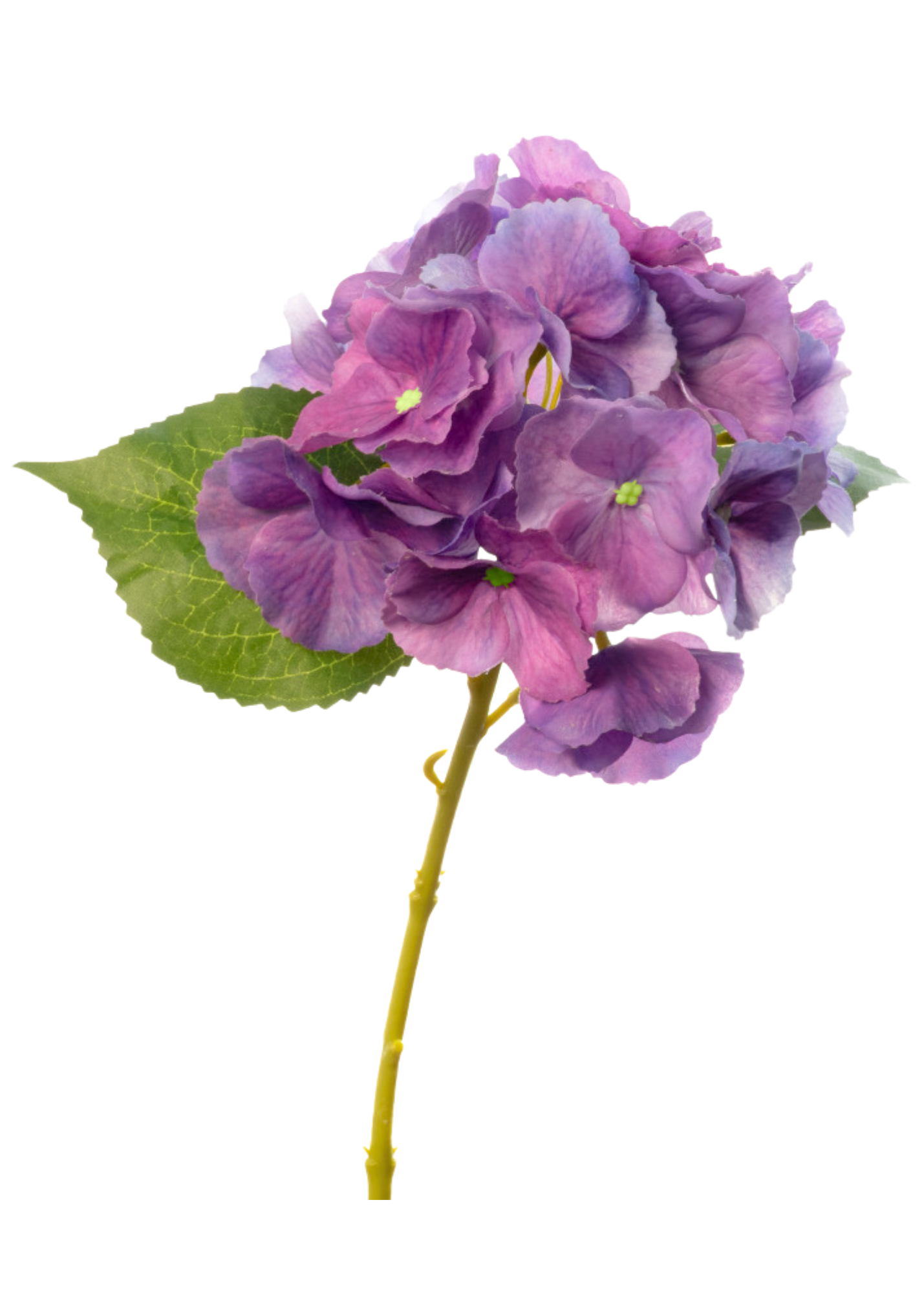 Real Touch Hydrangea Stem in Violet