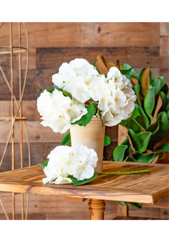 Real Touch Hydrangea Stem in Champagne