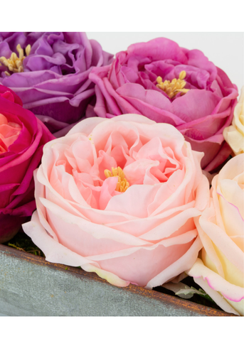 Real Touch English Rose Stem in Light Pink