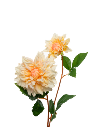 Real Touch Dahlia Stem in Yellow