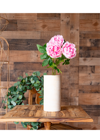 Real Touch Peony Stem in Pink