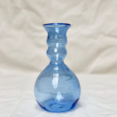 Laveno Montebello Vase in Light Blue Glass