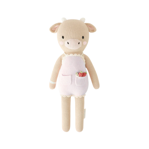 Ava The Cow Crochet Doll In Lavender