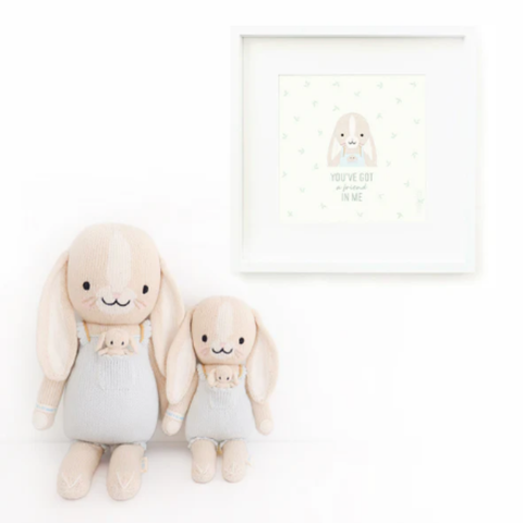 Little Briar The Bunny Crochet Doll In Blue