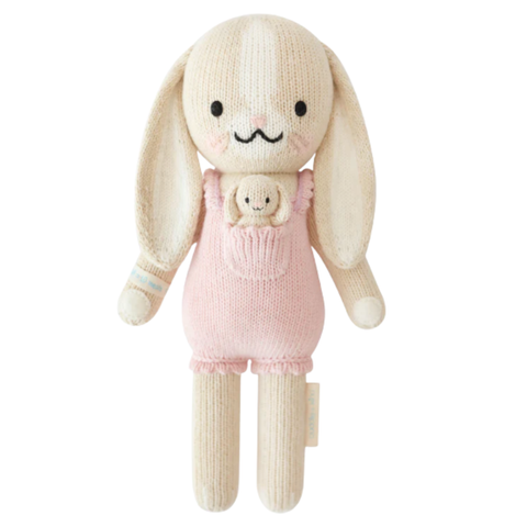 Little Briar The Bunny Crochet Doll In Peony Pink