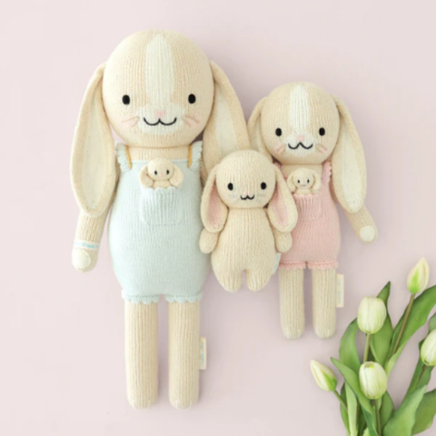 Little Briar The Bunny Crochet Doll In Peony Pink