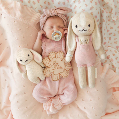 Little Briar The Bunny Crochet Doll In Peony Pink