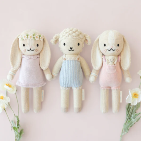 Little Briar The Bunny Crochet Doll In Peony Pink