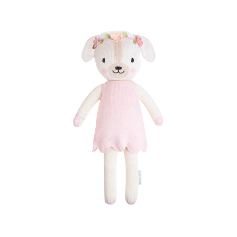Charlotte The Dog Crochet Doll In Pink