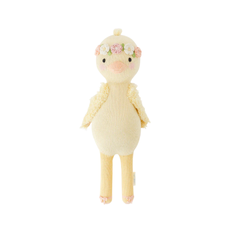Flora The Duckling Crochet Doll In Mauve