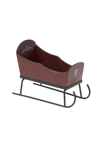 Little Friends Painted Winter Sleigh in Red