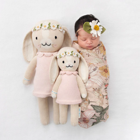 Hannah The Bunny Crochet Doll In Blush