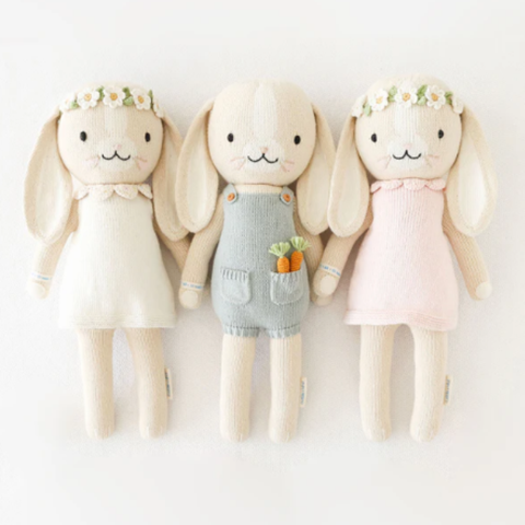 Hannah The Bunny Crochet Doll In Blush