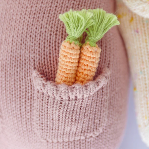Little Harper The Bunny Crochet Doll In Mauve