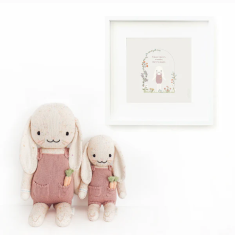 Little Harper The Bunny Crochet Doll In Mauve