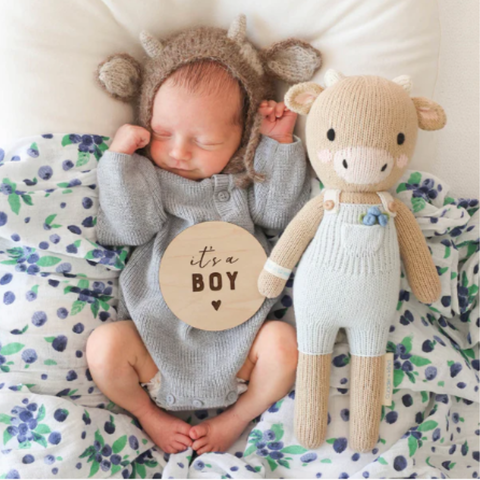 Asher The Cow Crochet Doll
