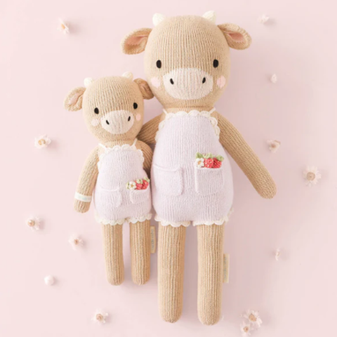 Ava The Cow Crochet Doll In Lavender