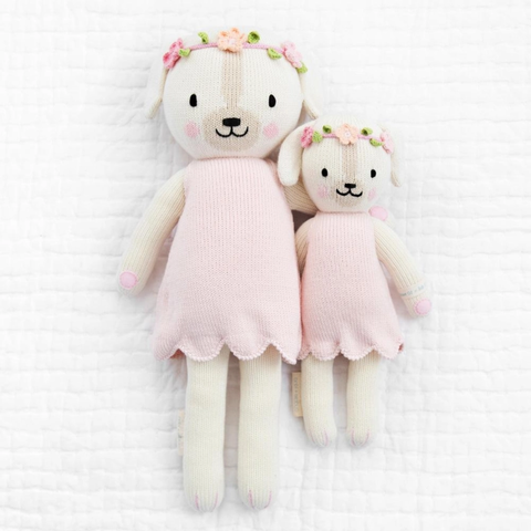 Charlotte The Dog Crochet Doll In Pink