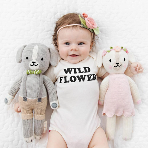 Charlotte The Dog Crochet Doll In Pink