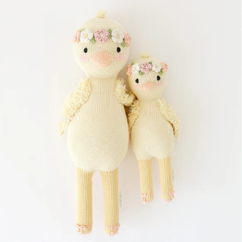 Flora The Duckling Crochet Doll In Mauve