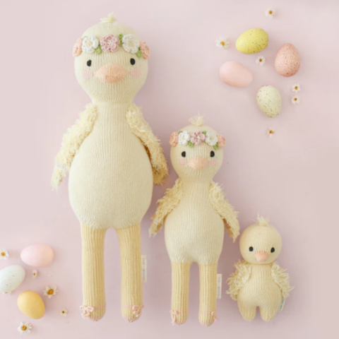 Flora The Duckling Crochet Doll In Mauve